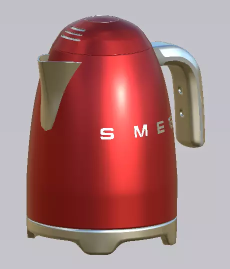 smeg kettle Low-poly 3D model
