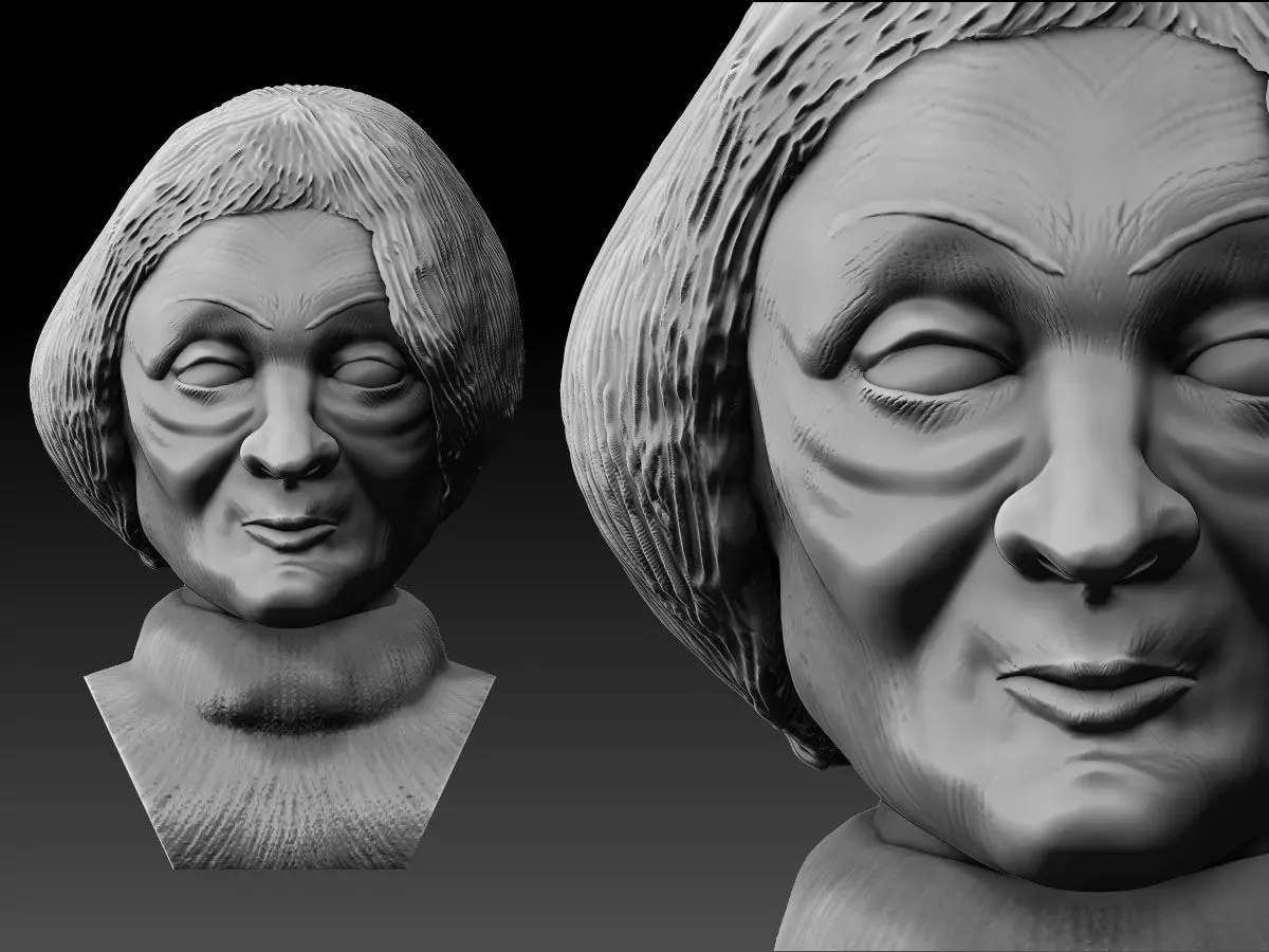 Maggie Smith ZBrush Bust Free 3D model