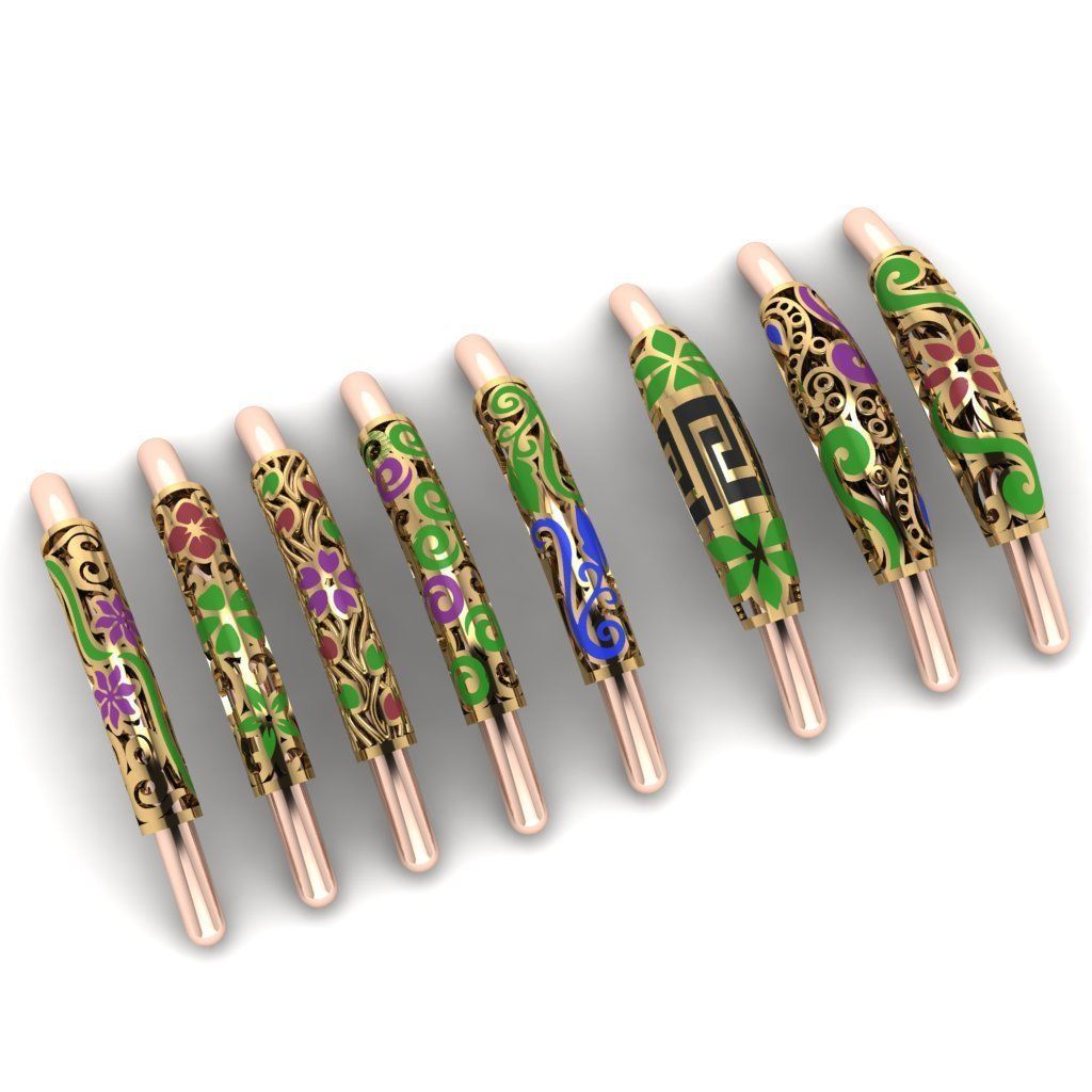 handcuffs jewelry shrapnel pattern 3D model | CGTrader
