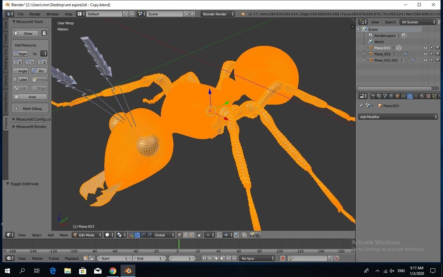 Ant 3D model Low-poly 3D model_6