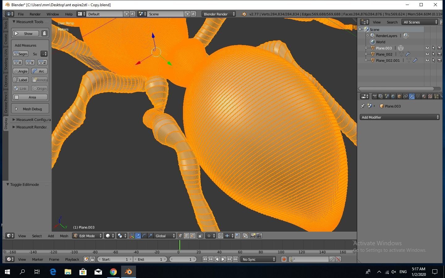 Ant 3D model Low-poly 3D model_7