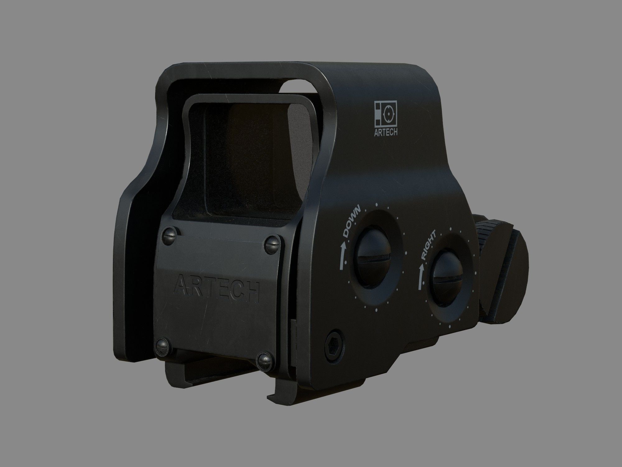 Weapon - Scope - 01 - EoTechXPS3 Low-poly 3D model_6