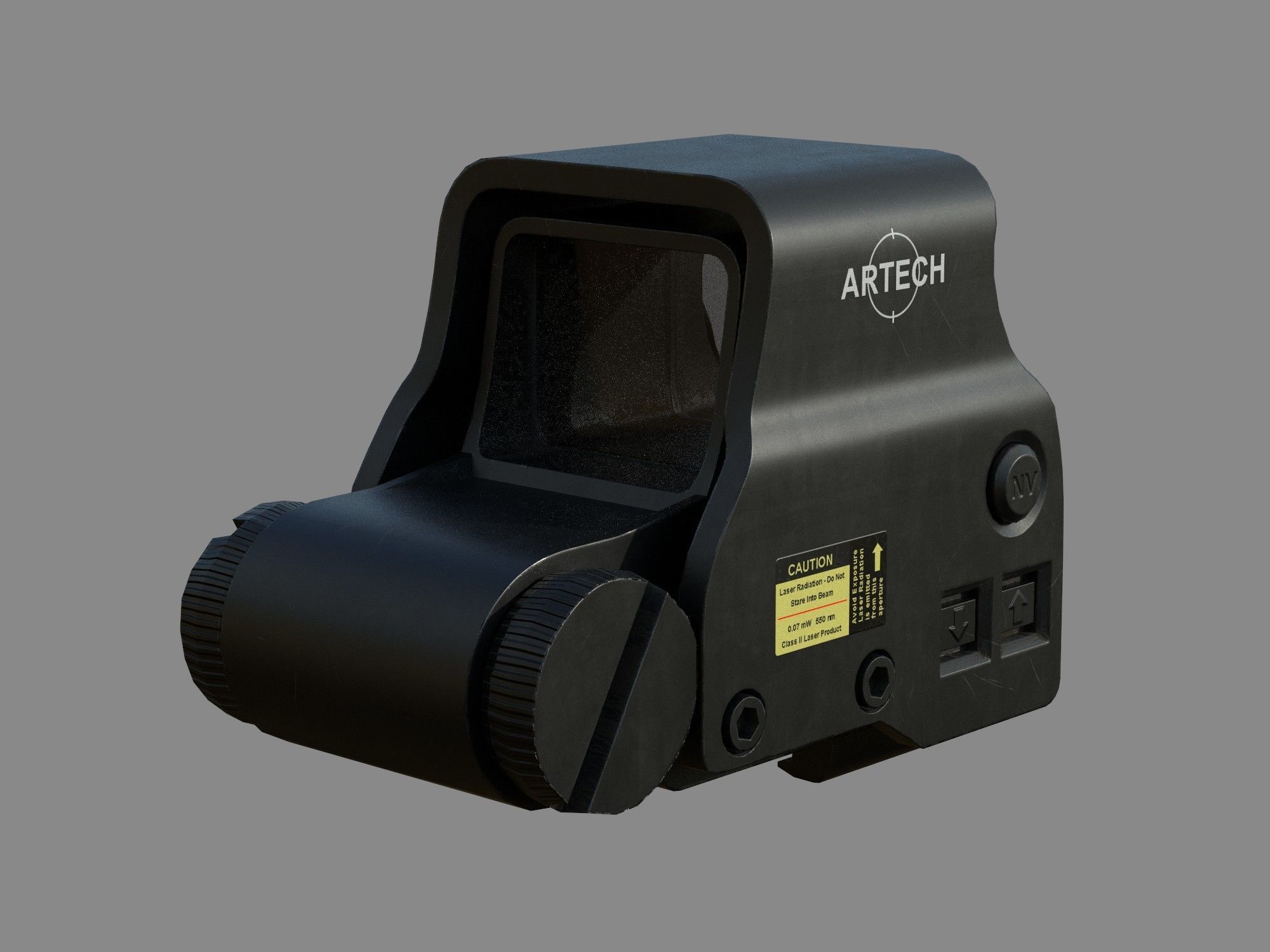 Weapon - Scope - 01 - EoTechXPS3 Low-poly 3D model_2