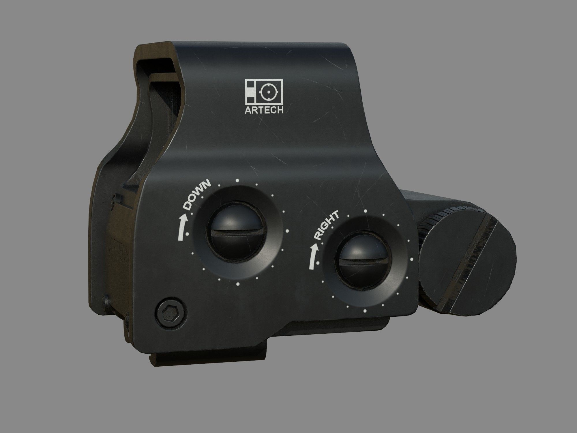 Weapon - Scope - 01 - EoTechXPS3 Low-poly 3D model_7