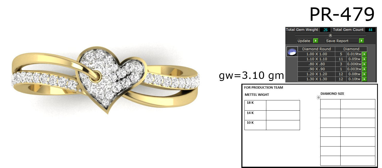 Women ring 3dm detail 3D print model 3D print model_1