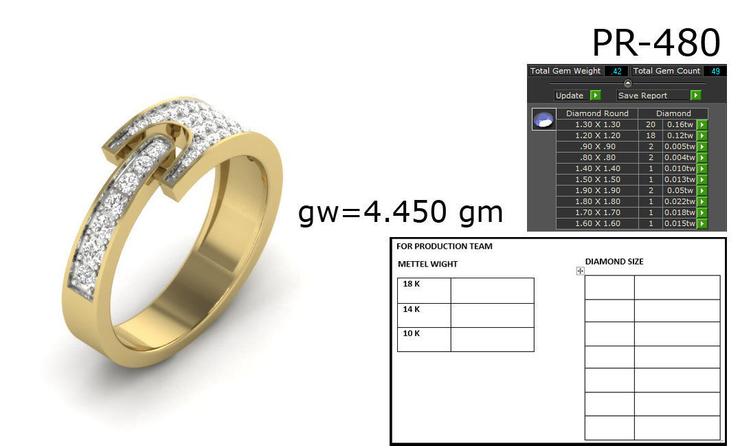 Women ring 3dm detail 3D print model 3D print model_1