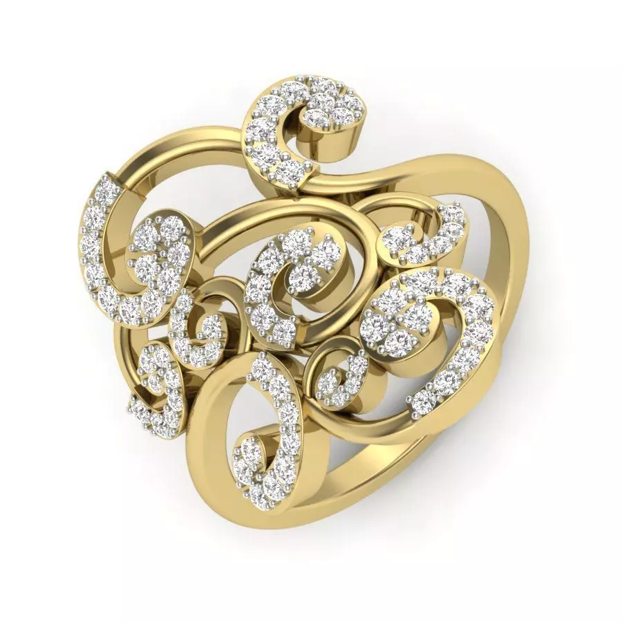 Women ring 3dm detail 3D print model 3D print model_0