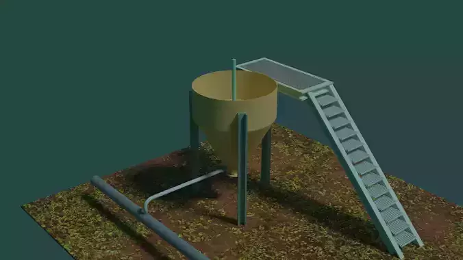 Industrial Mixing Tank Skid