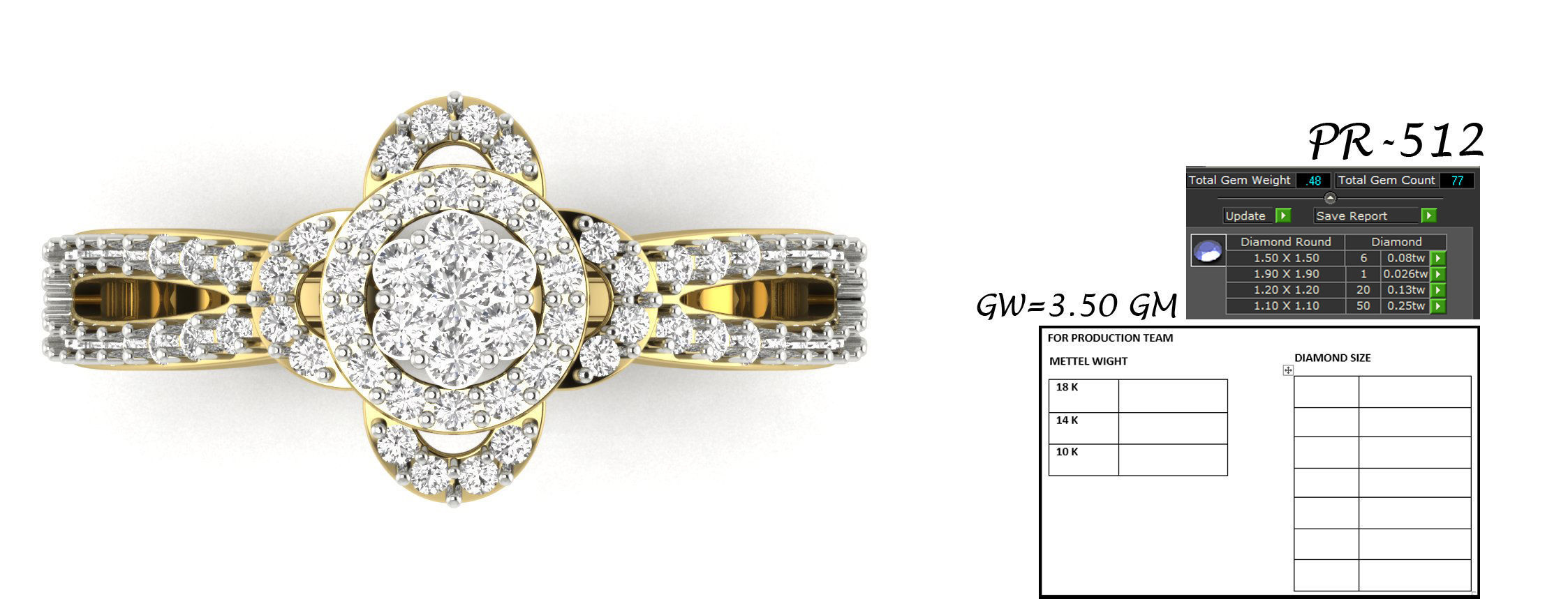 Women ring 3dm detail 3D print model 3D print model_1