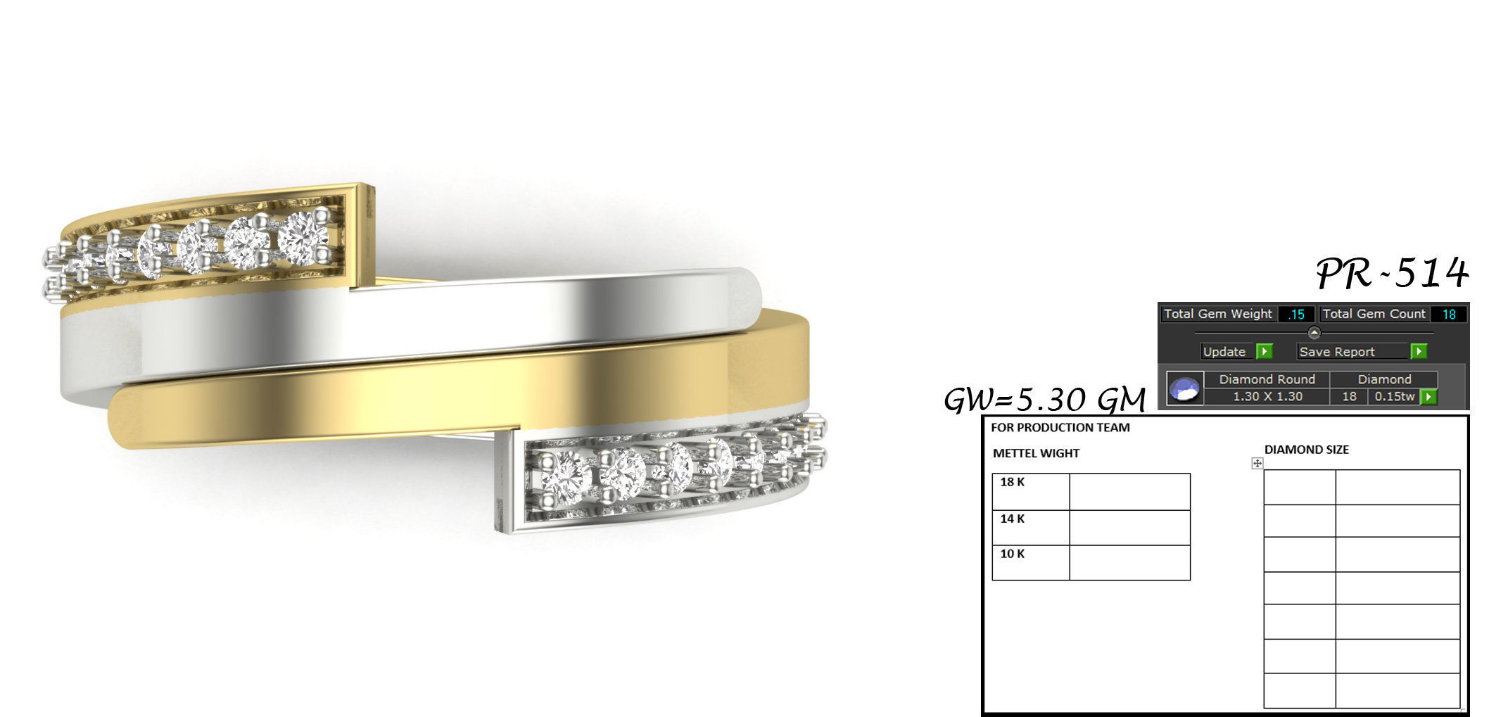 Women ring 3dm detail 3D print model 3D print model_1