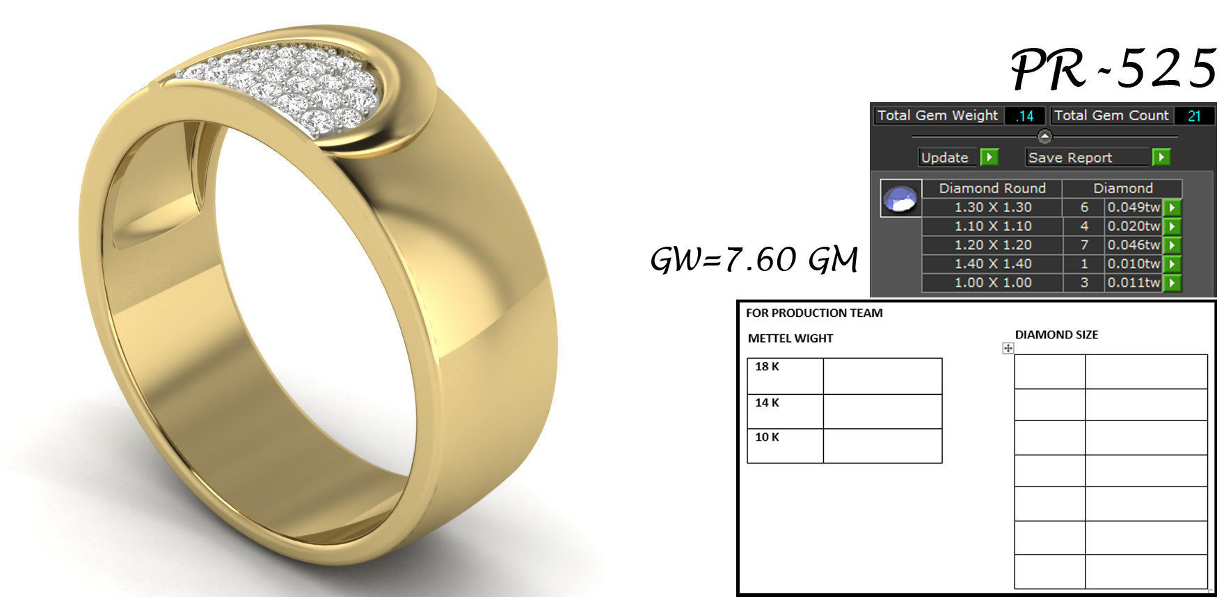 Women ring 3dm detail 3D print model 3D print model_1