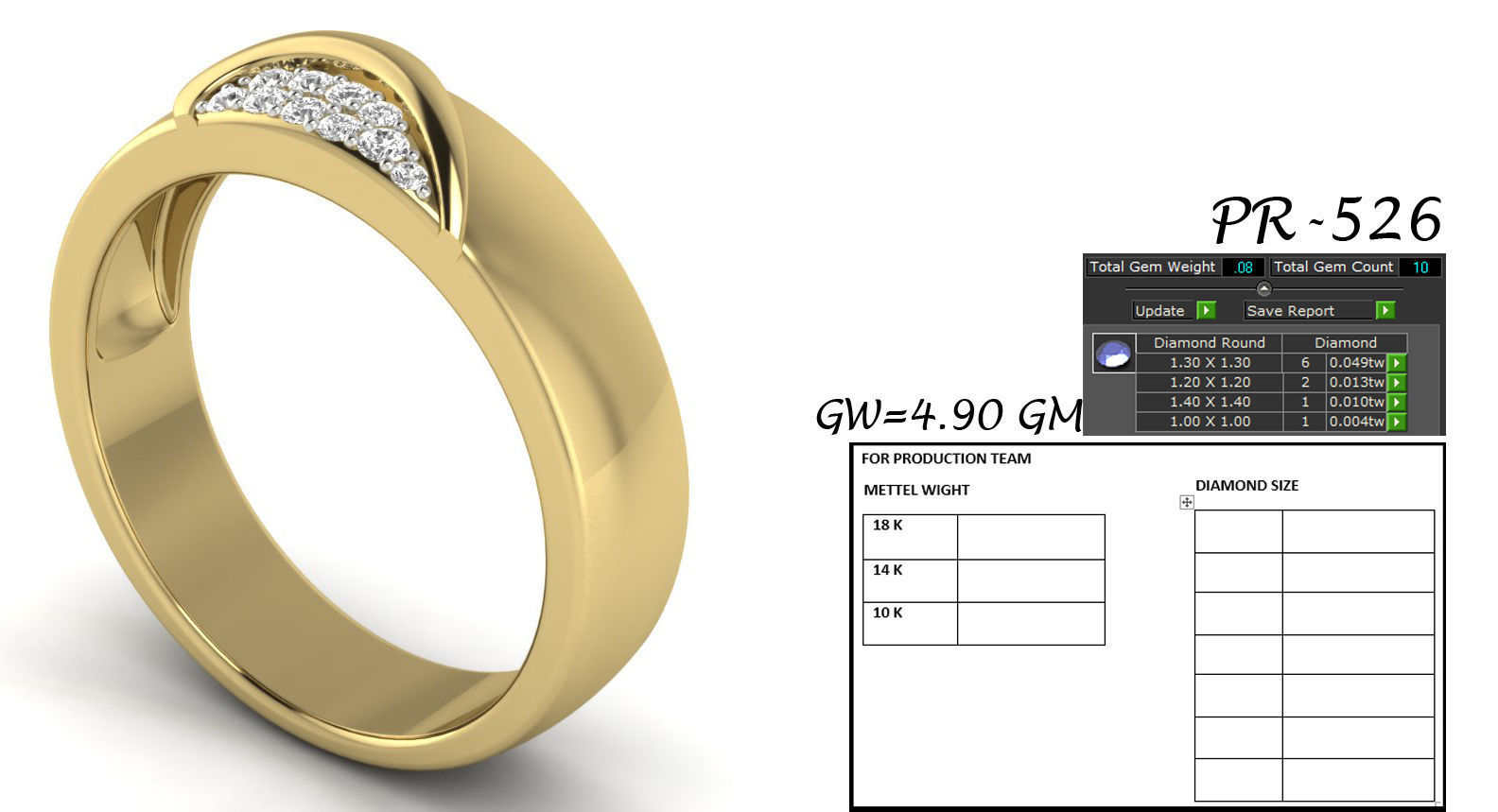 Women ring 3dm detail 3D print model 3D print model_1