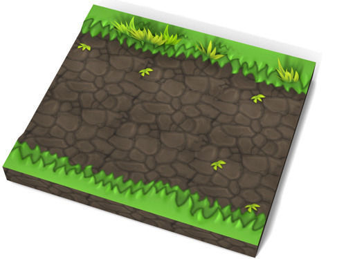 Cartoon of palm tree  Low-poly 3D model_11