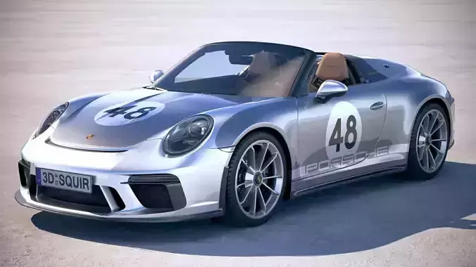 Porsche 911 Speedster 2019 Heritage 3D model