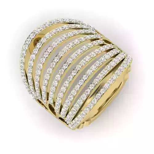 Women cocktail ring 3dm detail 3D print model