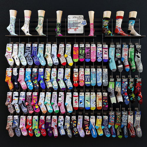 Socks wall 3D model