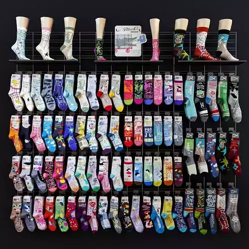 Socks wall 3D model
