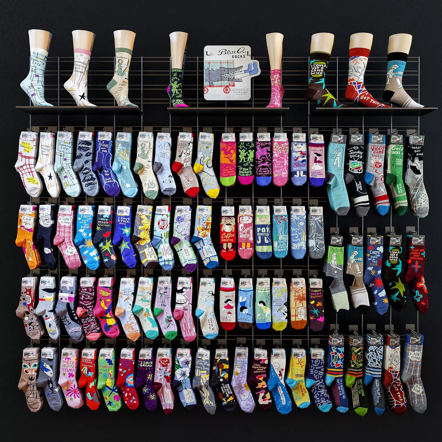 Socks wall 3D model_0