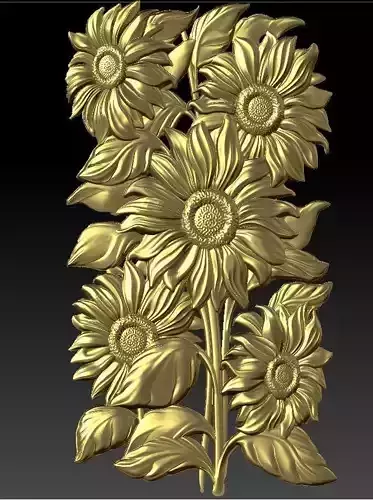 beautiful relief sunflowers 2 