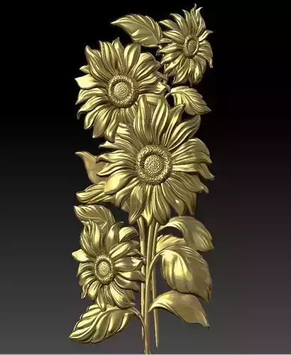 beautiful relief sunflowers 4