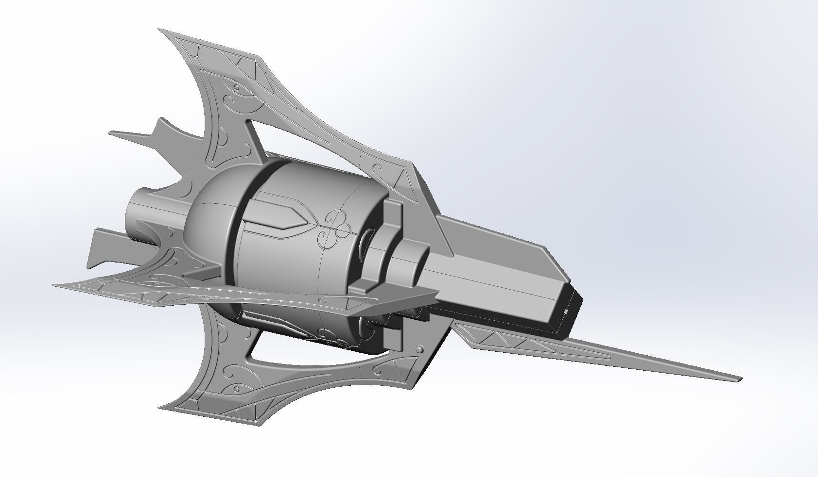 RWBY Myrtenaster Weiss Sword Guard Piece 3D print model_20