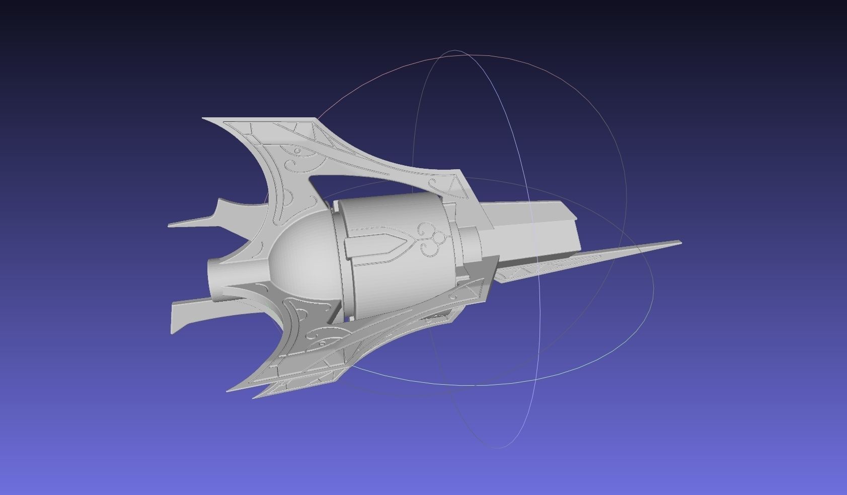 RWBY Myrtenaster Weiss Sword Guard Piece 3D print model_13