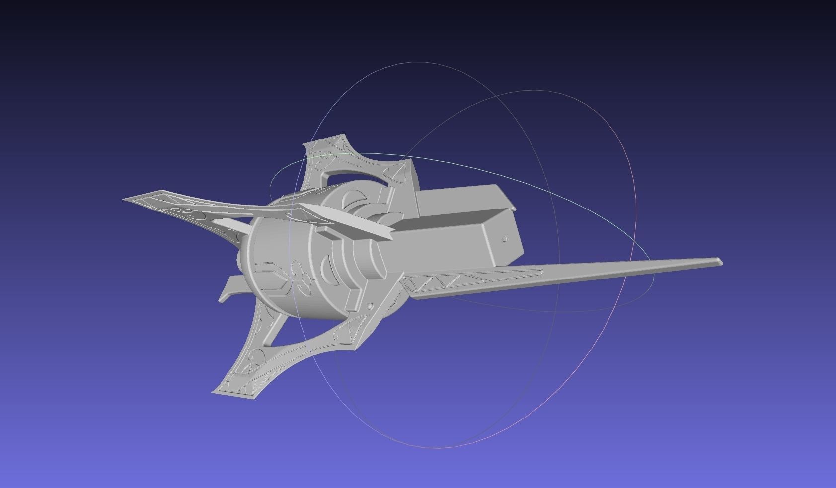 RWBY Myrtenaster Weiss Sword Guard Piece 3D print model_16
