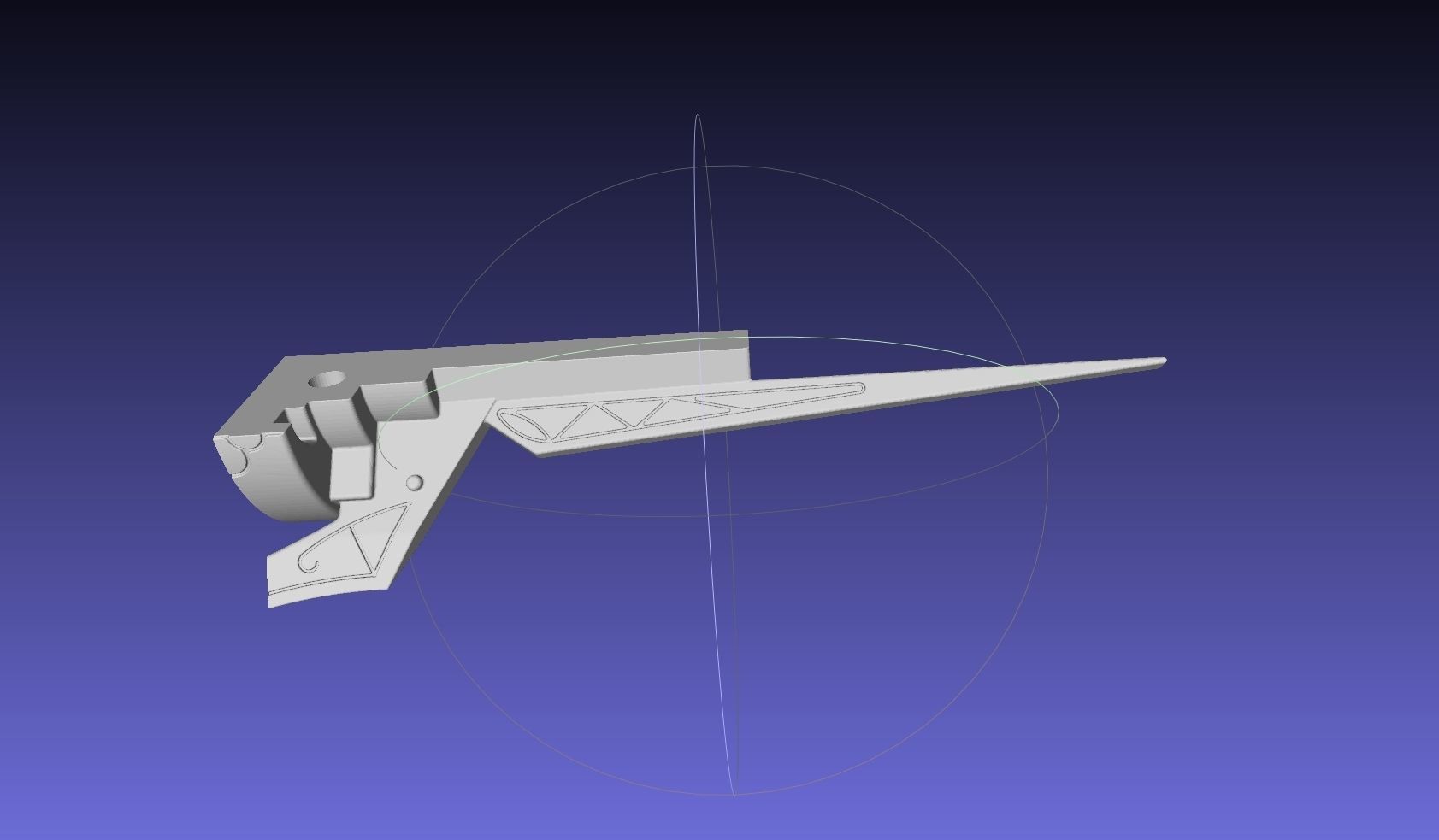 RWBY Myrtenaster Weiss Sword Guard Piece 3D print model_5