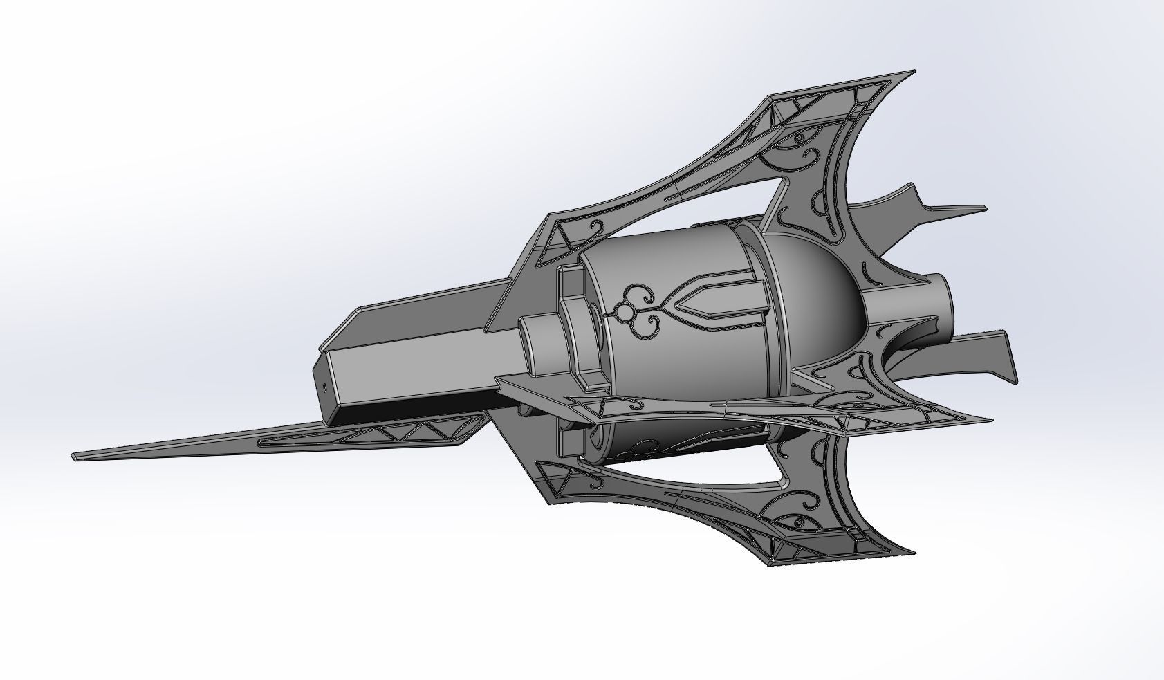 RWBY Myrtenaster Weiss Sword Guard Piece 3D print model_14