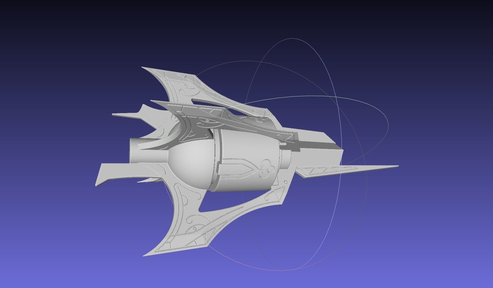 RWBY Myrtenaster Weiss Sword Guard Piece 3D print model_11