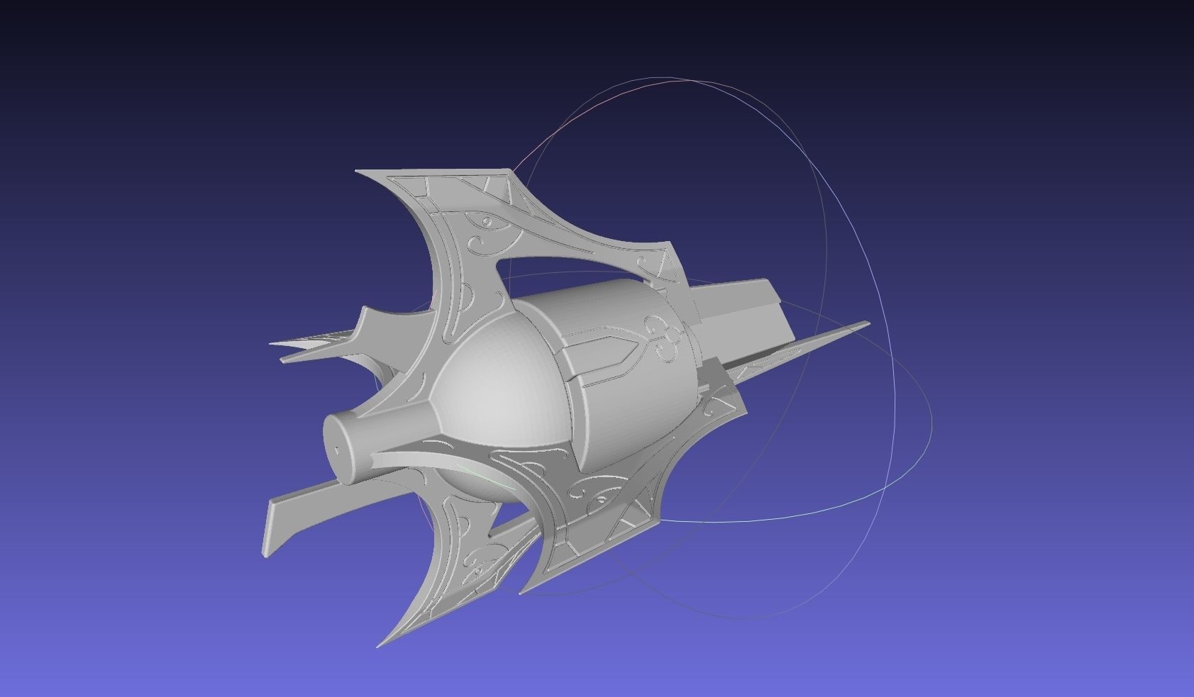 RWBY Myrtenaster Weiss Sword Guard Piece 3D print model_12