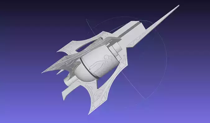 RWBY Myrtenaster Weiss Sword Guard Piece 3D print model