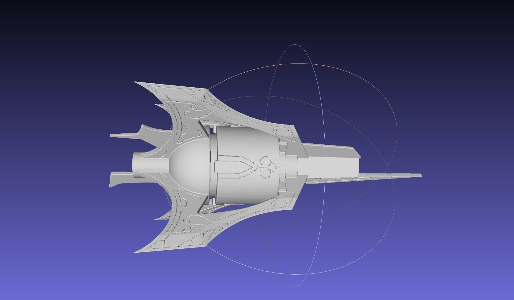 RWBY Myrtenaster Weiss Sword Guard Piece 3D print model_15