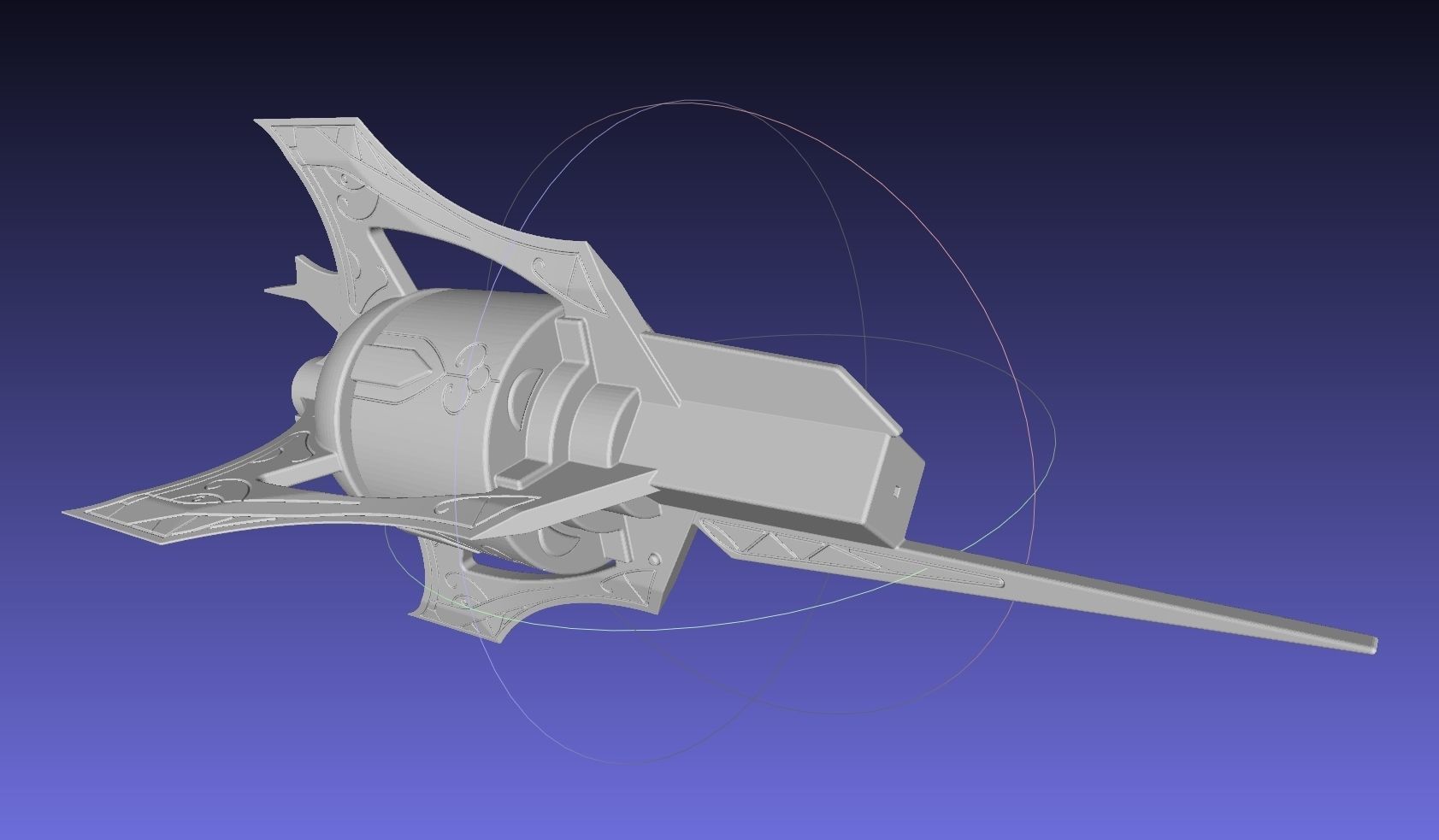 RWBY Myrtenaster Weiss Sword Guard Piece 3D print model_17