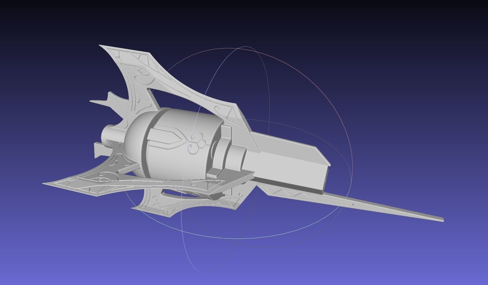 RWBY Myrtenaster Weiss Sword Guard Piece 3D print model_7