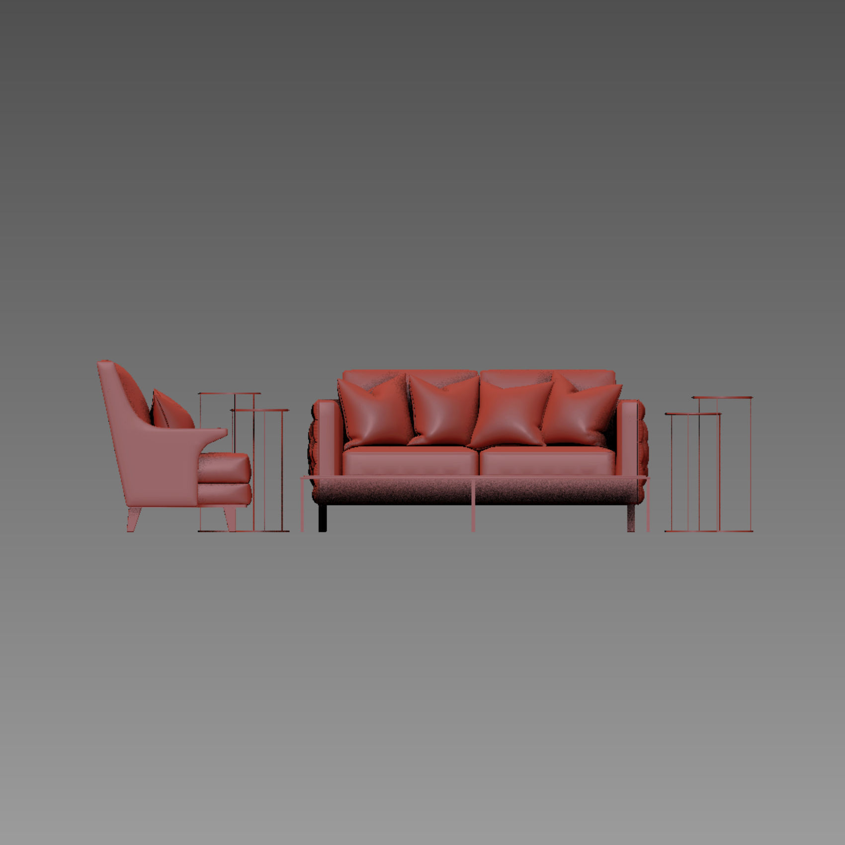 sofa2 3D model_2