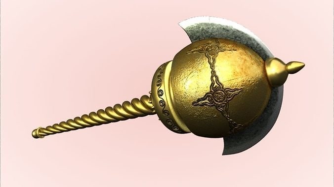 GADA Weapon of the Hindu God Hanuman And MACE Low-poly 3D model