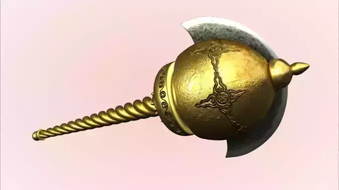 GADA Weapon of the Hindu God Hanuman And MACE Low-poly 3D model