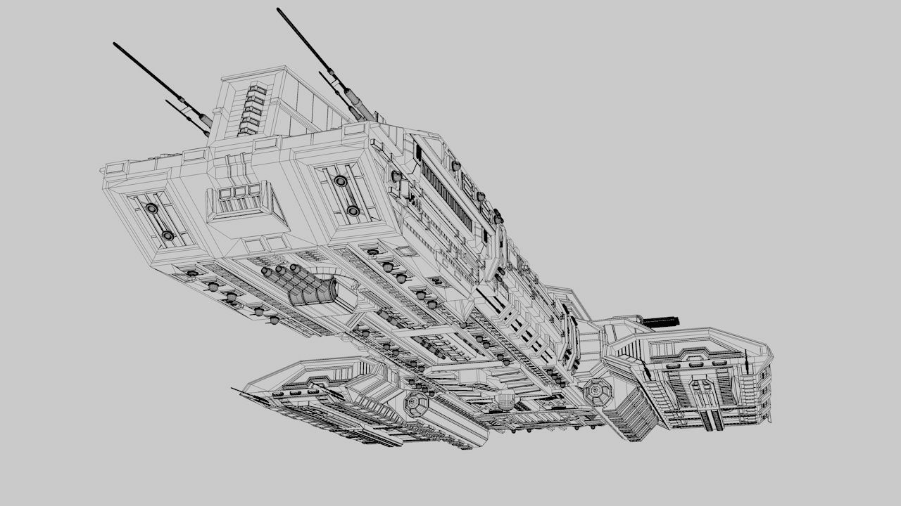Spaceship Australis 3D model_12