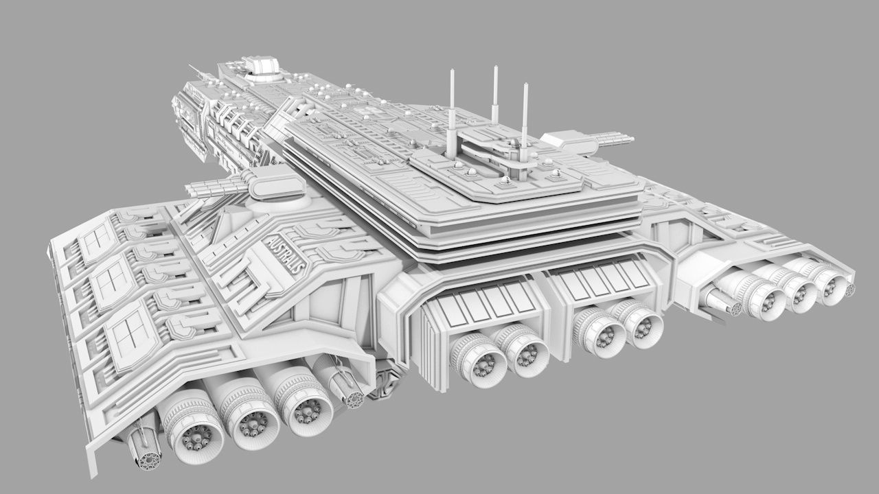 Spaceship Australis 3D model_8