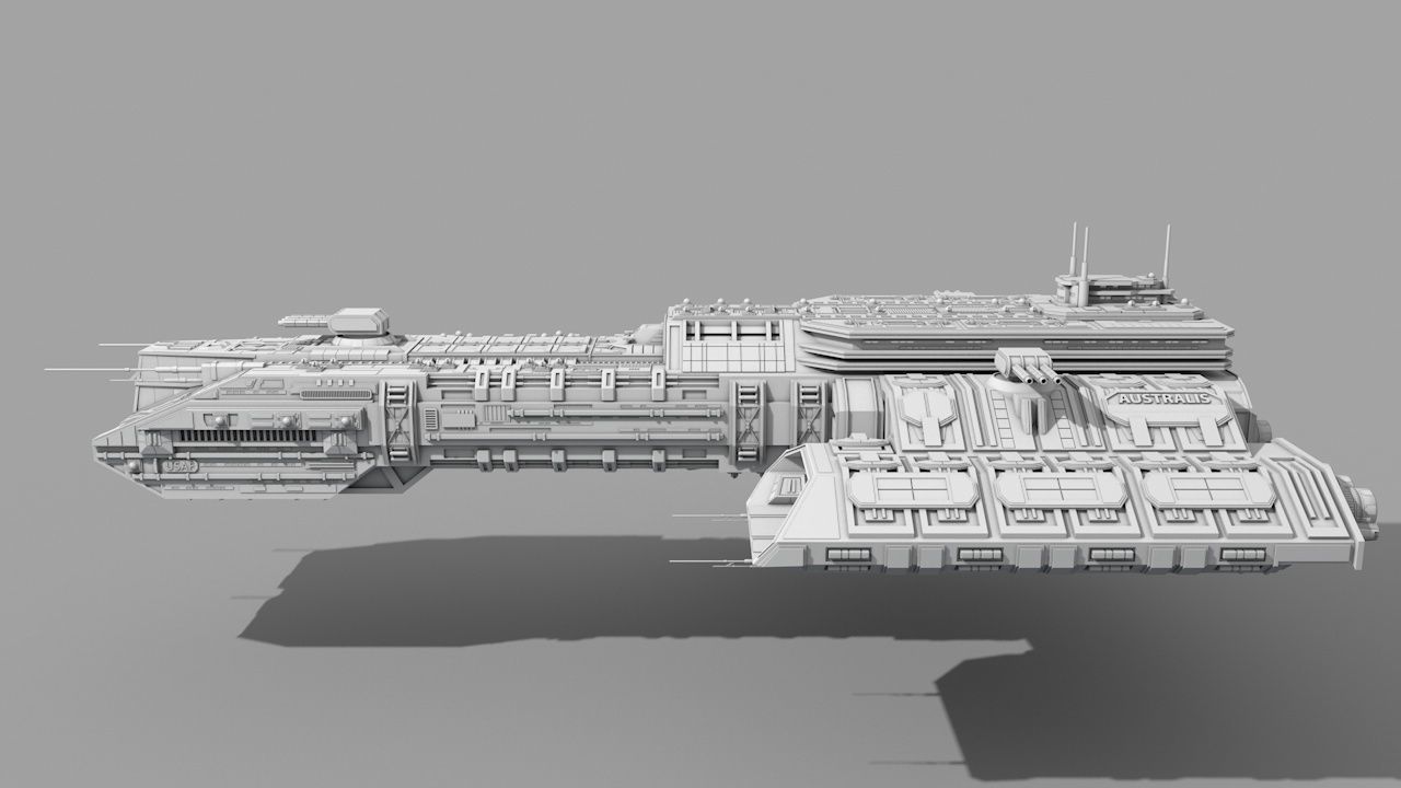Spaceship Australis 3D model_2