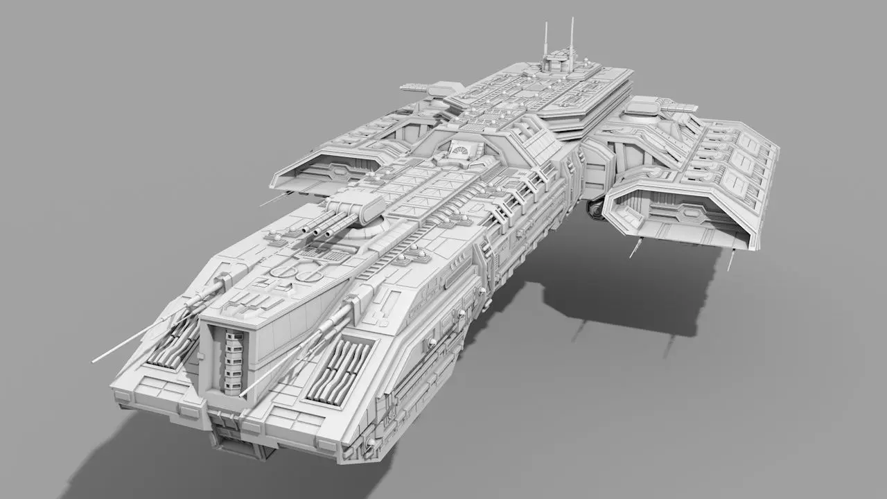 Spaceship Australis 3D model_0