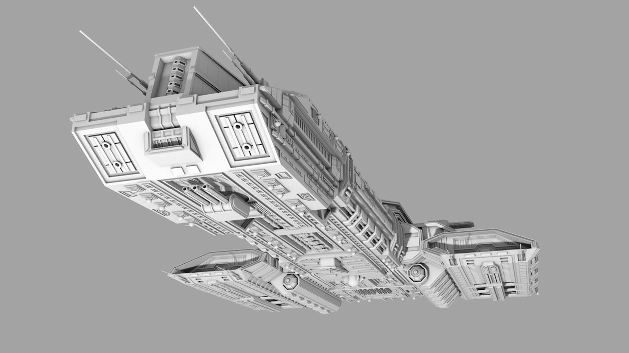 Spaceship Australis 3D model_1