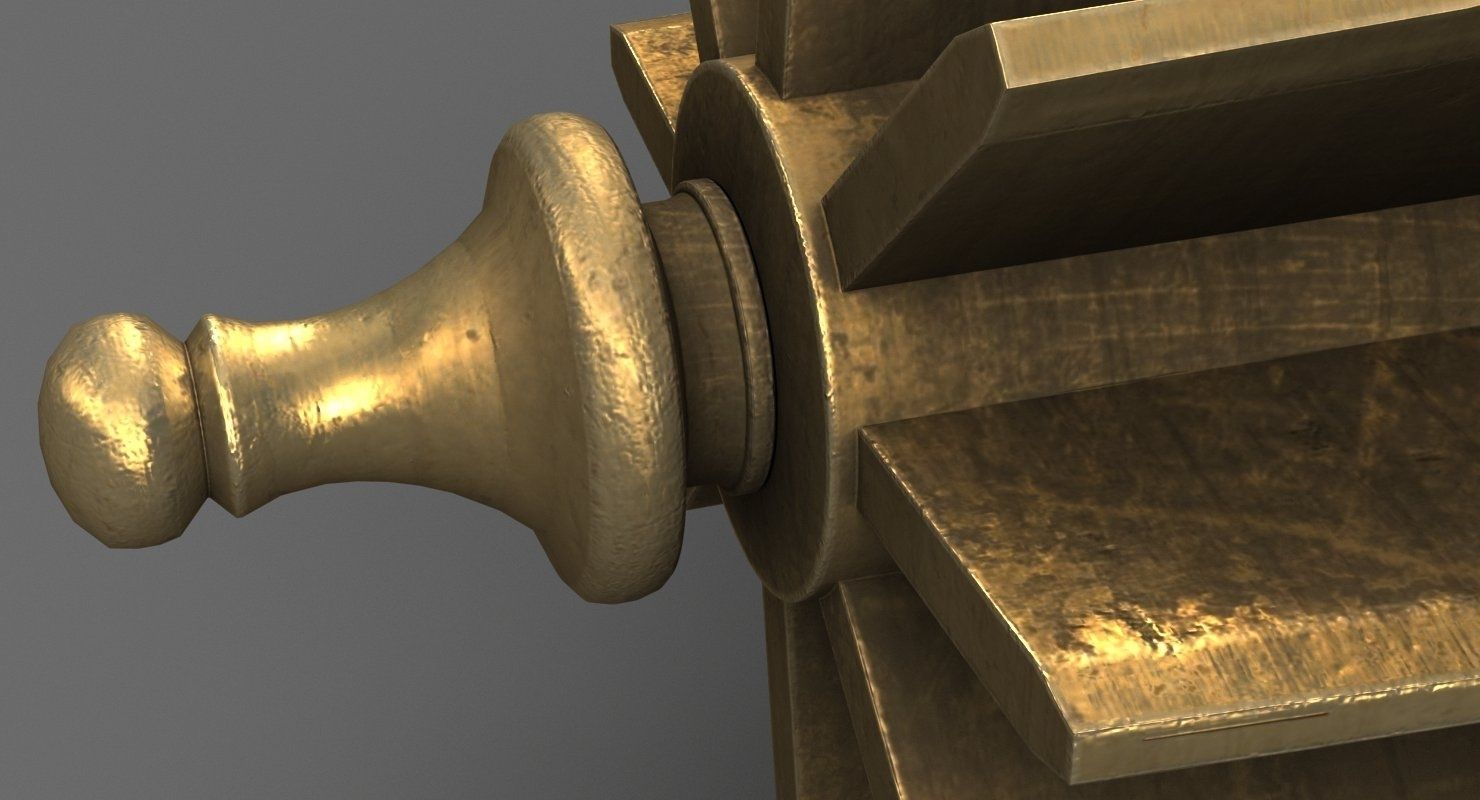 Medieval Mace 3D model_7