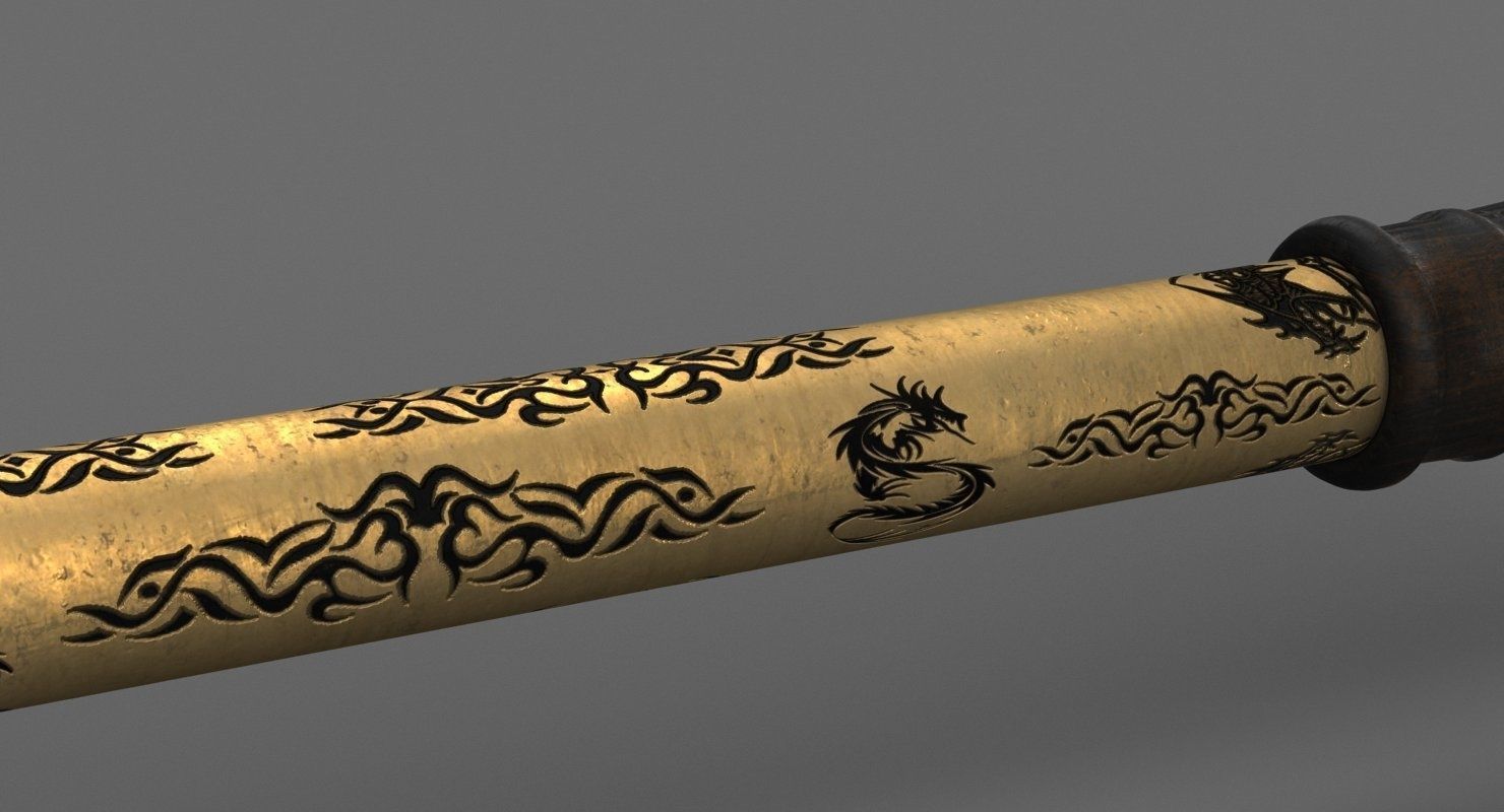 Medieval Mace 3D model_6