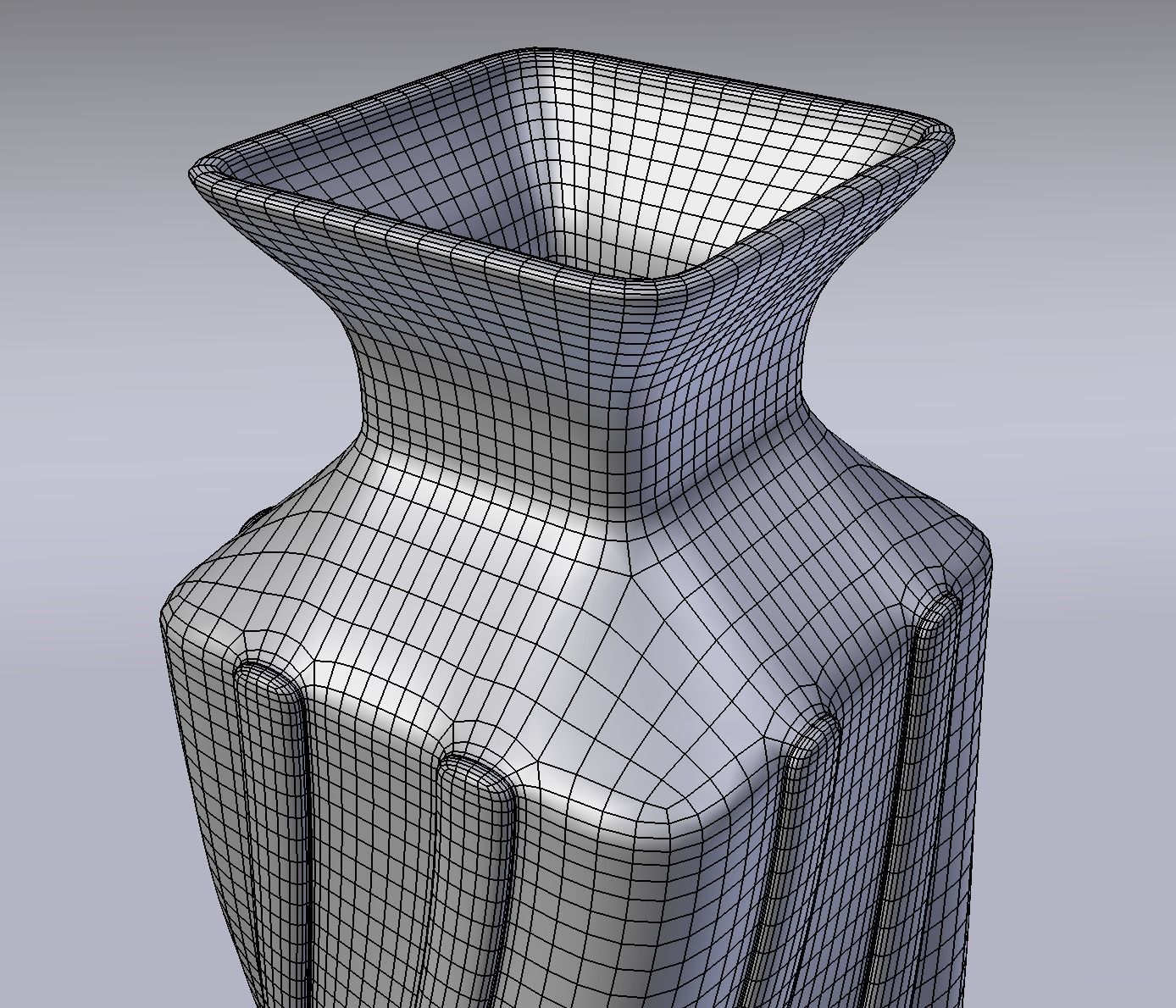 Unique Vase 3D model_2
