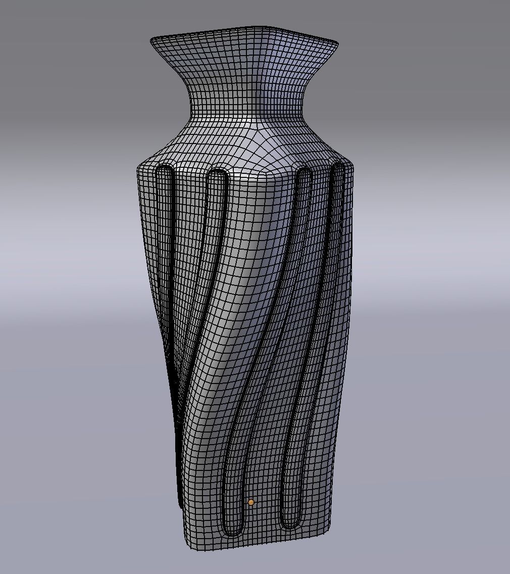Unique Vase 3D model_3