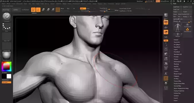 white male 3 Low Poly 3D model