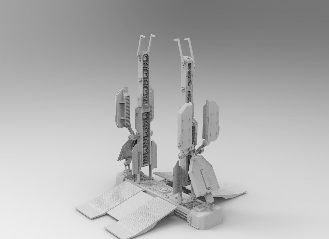 sci fi - Phase gate 3D model_1