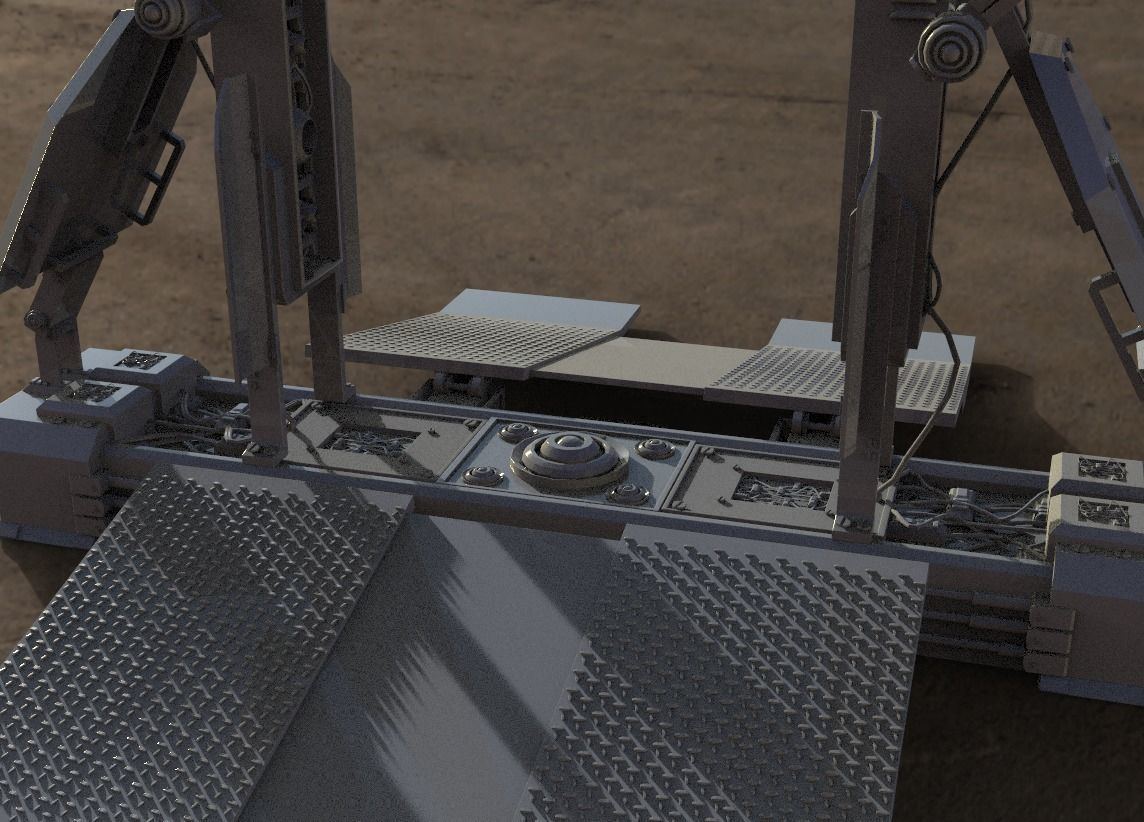 sci fi - Phase gate 3D model_9